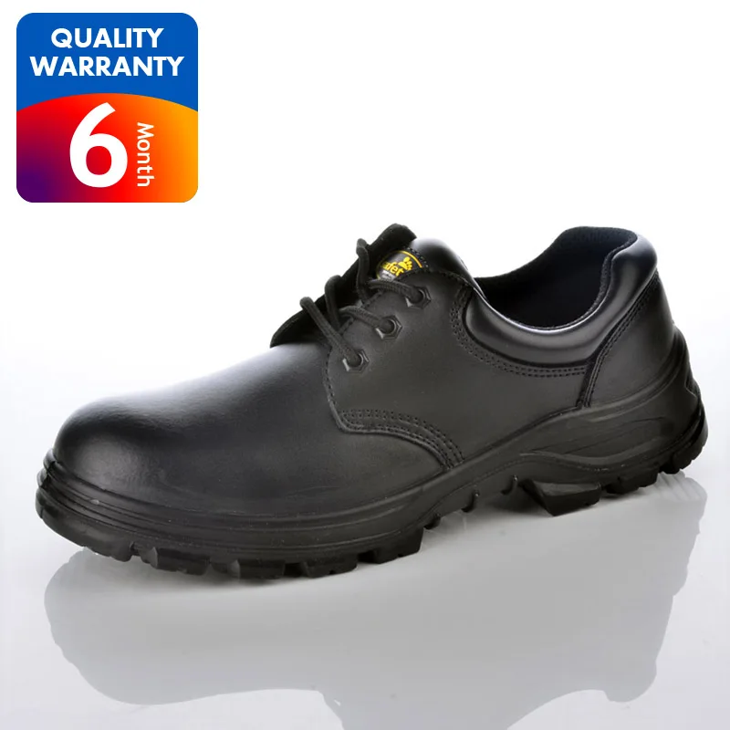 Botas de Trabajo para Hombre S3 SRC HRO Foxter Piel Negra Impermeable Zapatos de Seguridad 