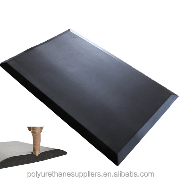 Customize Logo Pu Foam Rubber Anti Fatigue Floor Mat Anti Slip