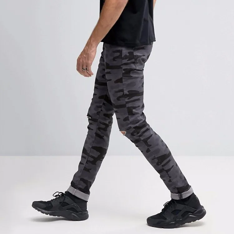 camo super skinny jeans mens