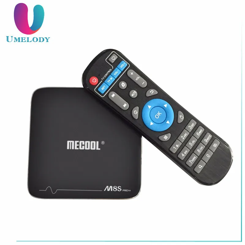 

MECOOL M8S PRO+ Android 7.1 TV Box Amlogic S905X 64 bit Quad-core DDR3 2GB 16GB BT4.1 2.4 WiFi 4K UHD