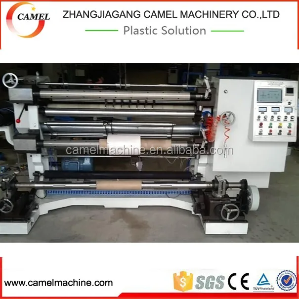 Slitting and rewinding machine
