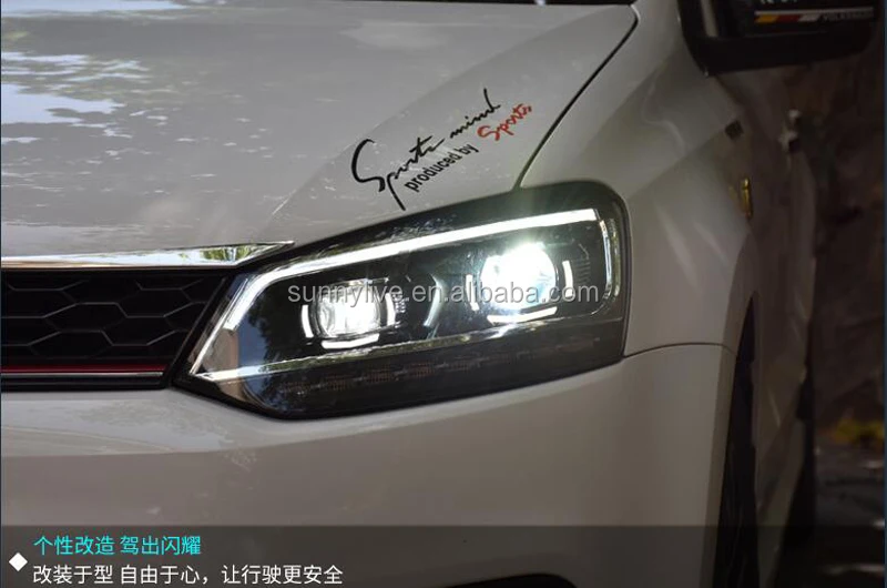 For VOLKSWAGEN Polo Mk5 Vento Cross polo LED Head Lamp 2011-2017