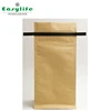 foil lined food package with tin tie/coffee bean kraft paper food pouch