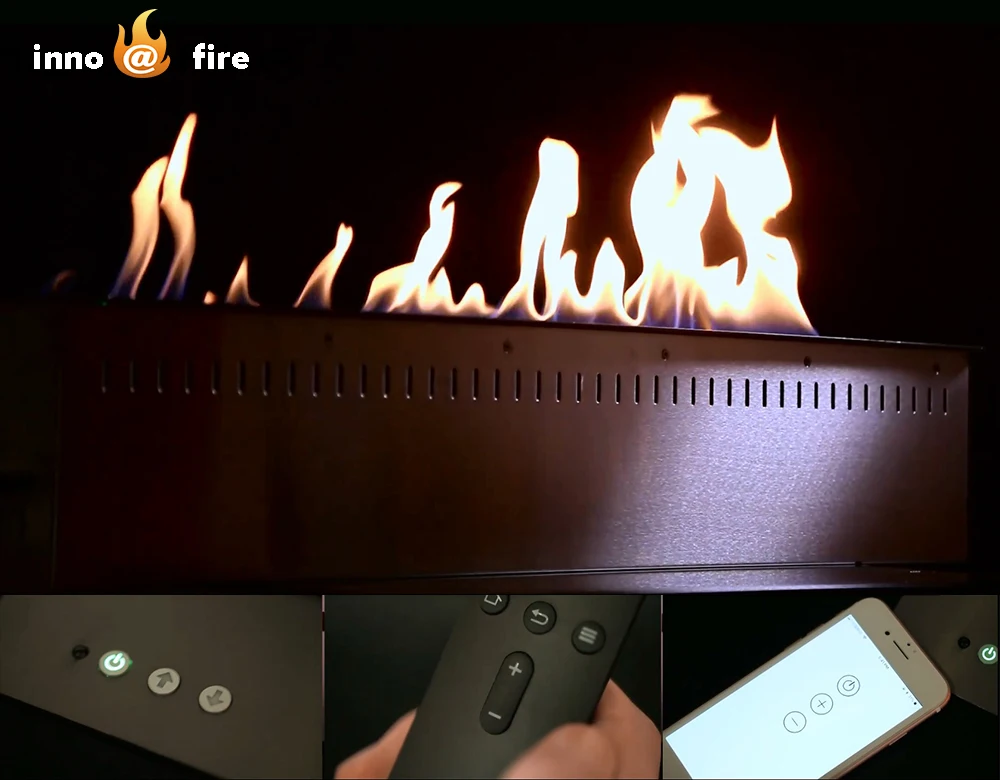 
Inno fireplace 1.2M remote control ethanol electric fire place indoor modern 