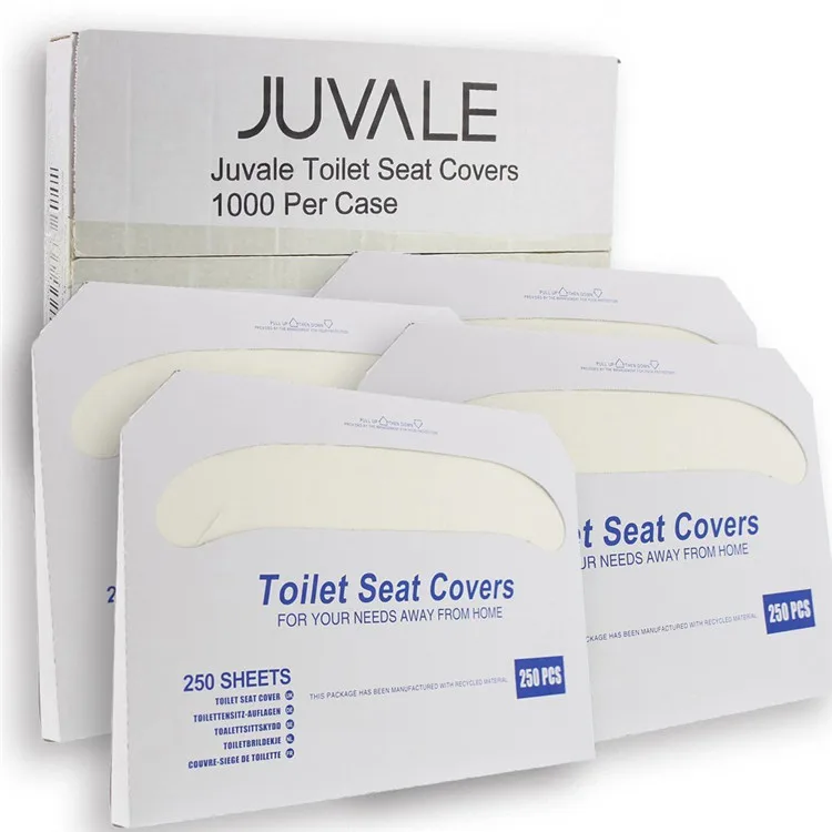 250 Sheets/pack 1/2 Toilet Seat Cover Disposable Commercial Toilet Seat