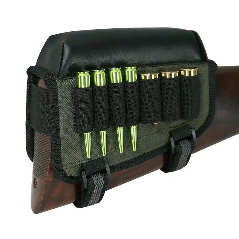 

Tourbon Gun Accessory polyester & PU right hand Cheek Rest, Hunting green