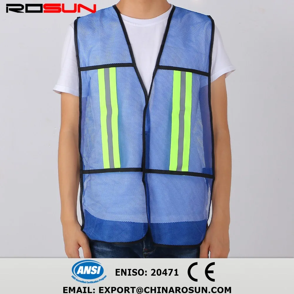 Yellow Cheap Traffic Polyester Hivis Vest Designer Safety Vest With