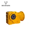KAZ short small flange mounted helical bevel gear reducer with hollow shaft