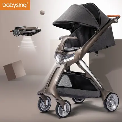 

New baby stroller with LED lights, Customized