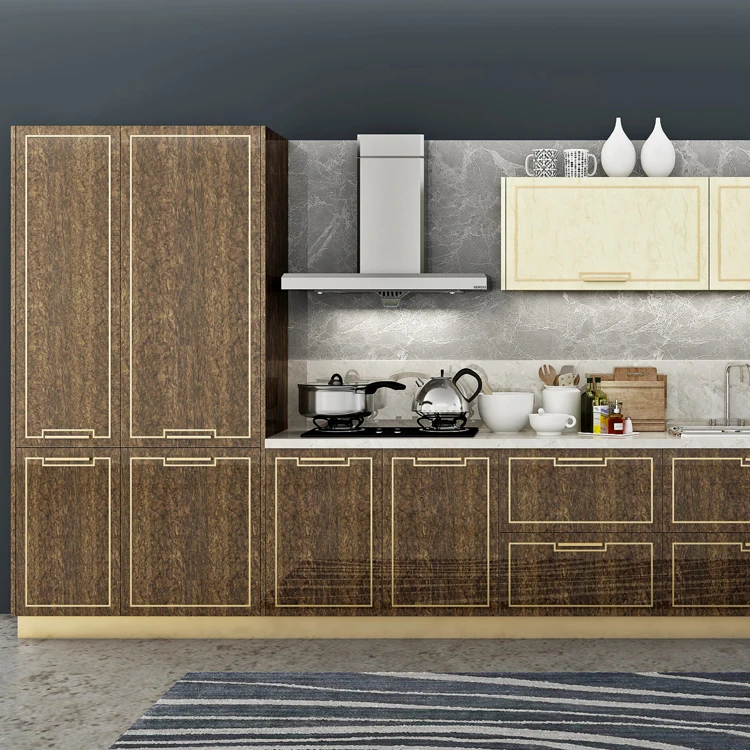 Dubai Exhibition Affordable Acrylic Wooden Kitchen Cabinet