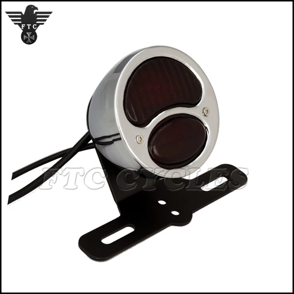 
Chrome Motorcycle Brake Light Custom Tail light for Yamaha Chopper 