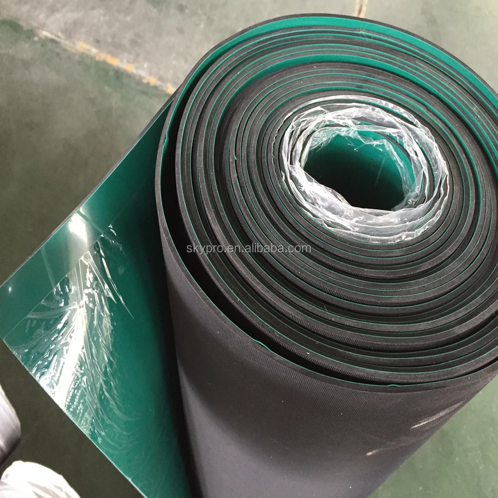 Double Layer Smooth Embossed Anti Static Esd Thin Rubber Matting