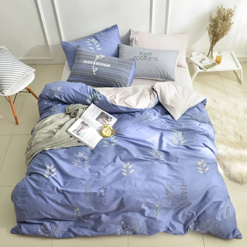 Wholesale Luxury Simple Home Choice 100 Cotton Embroidery Linen Fitted