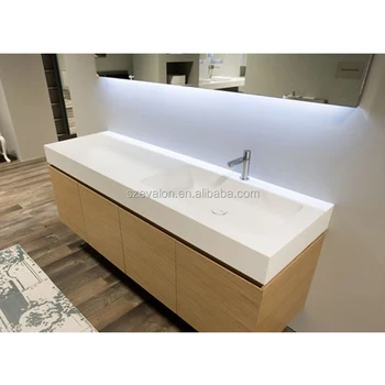 Acrylic One Piece Bathroom Sink And Countertop Acrylic Bathroom Cabinet Wash Basin Buy Acrylic Solid Surface Bathtoom Cabinet Wash Basin Integrated