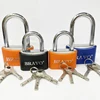 vane key iron Bravo Lock waterproof padlock with plastic coated