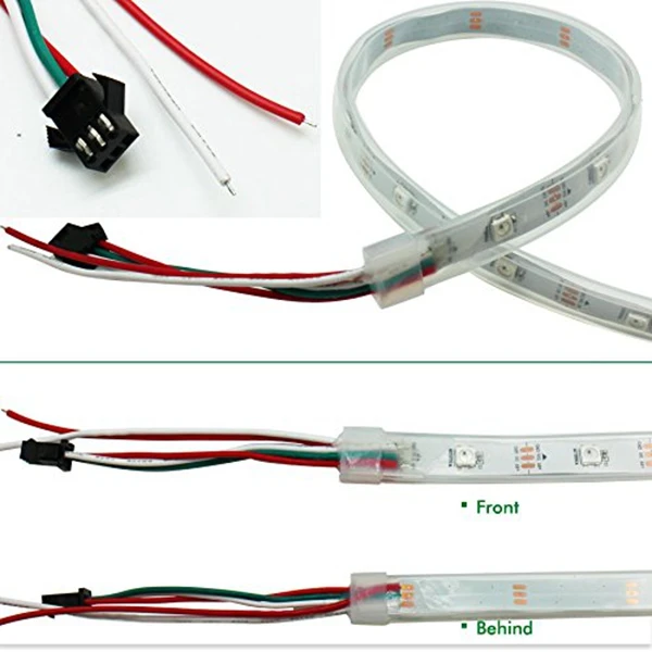 hot sale LED Light Strip Lights 3.2ft WS2812 1m PCB White Individually Addressable Led Strip 30 Pixel