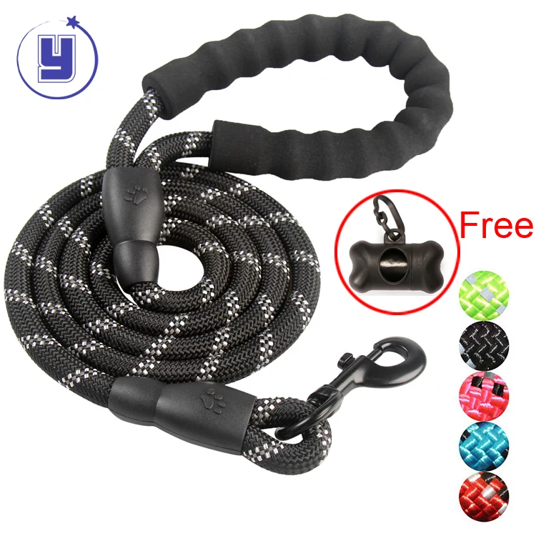 

Amazon Hot Sell 1.5M Dog Leash with Waste Bag Dispenser, Instock