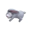 ROOGO resin cheap cartoon grey naughty rabi rabbit shape furnishing article for cake decor