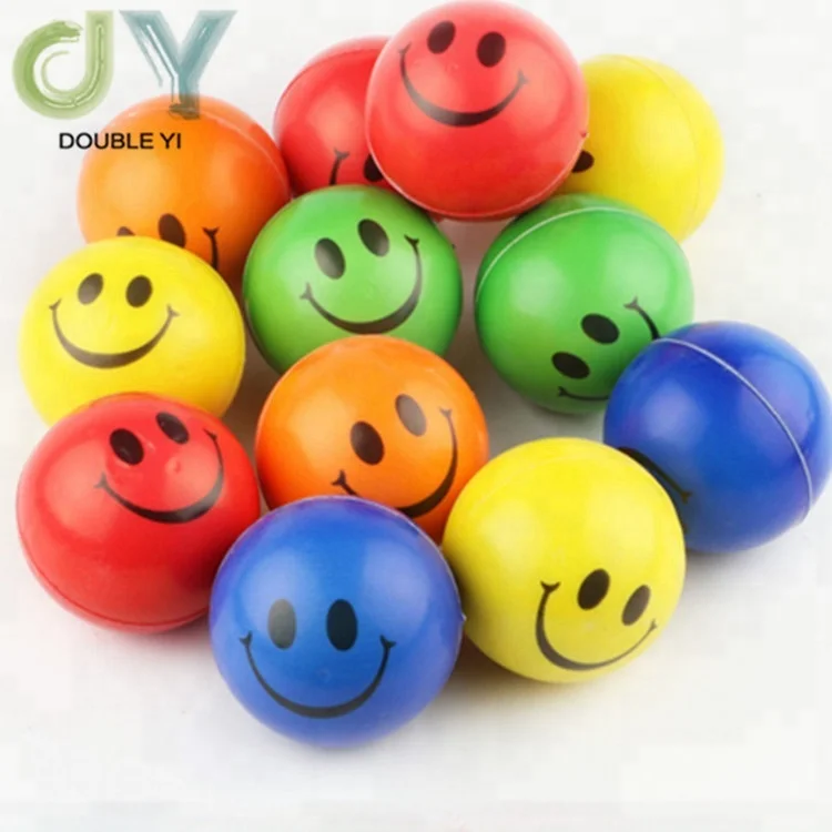 Offre Spéciale directe d'usine smiley expression balle anti-stress personnalisé enfants jouet ballon