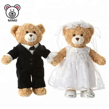bride & groom teddy bears