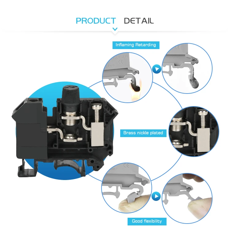 JUK 10 DREHSI Din Rail Mounted disconnect Fuse Modular terminal blocks