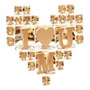 new product in stocking wholesale handcrafts custom MDF scrabble wood wooden alphabet letters