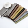 Hotel equipment restaurant hot design table mat colorful gold pvc wedding placemats for table