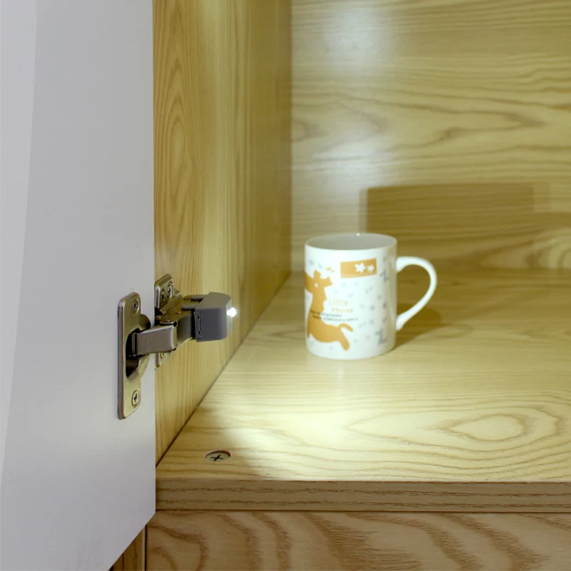 Muebles de bisagra del gabinete de luz led inalámbrico batería de