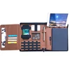 Professional PU leather smart cover case laptop holder Executive Portfolio with Powerbank