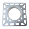 pvc square tube fittings plastic bracket round plug for pipe tube