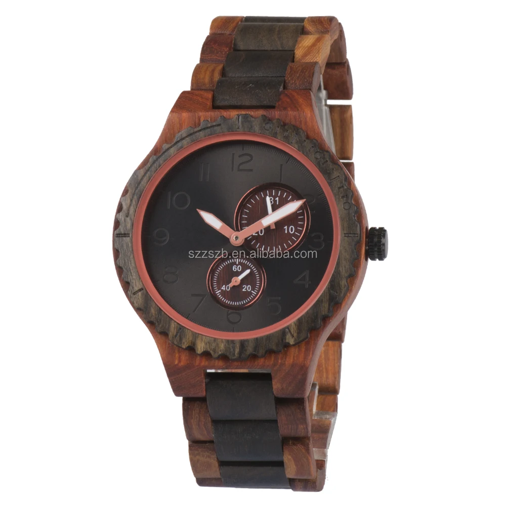 

New Arrival Wholesale factory Wood Watch Japan Movt Quartz Bewell Wooden Watch