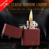 

Yanzhen 101 scrub red OEM gift must be small and easy to dismantle the nostalgic metal windproof oil lighter