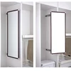 Wardrobe cabinet wide brimmed european simple style push pull mirror with slide holder