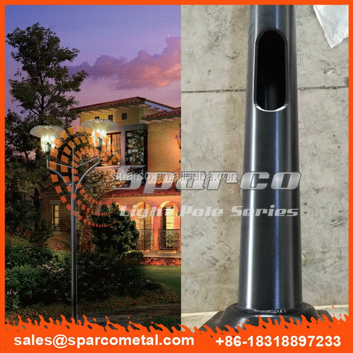 
Sparco outdoor street garden light pole china supplier extrusion garden lighting pole light 