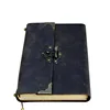 bound leather personalized vintage style travel diary with lock and key