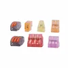 144 Pcs/Box 7 Types Universal Compact Wire Wiring Connector Conductor Terminal Block Spring Lever Push Fit Reusable Cable