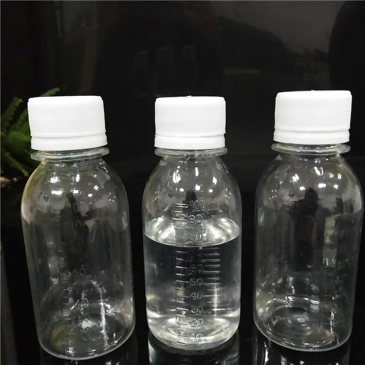 Plastic Cough Syrup Transparent graduated liquid Bottle With Tamper Proof Cap