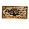 Factory Supply old copper coins 5 Gram 999 Fine Copper One Dollar $1 Bar