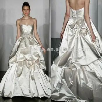 Ny 1857 Strapless Satin Ballgown With Softly Draped Bodice Wedding