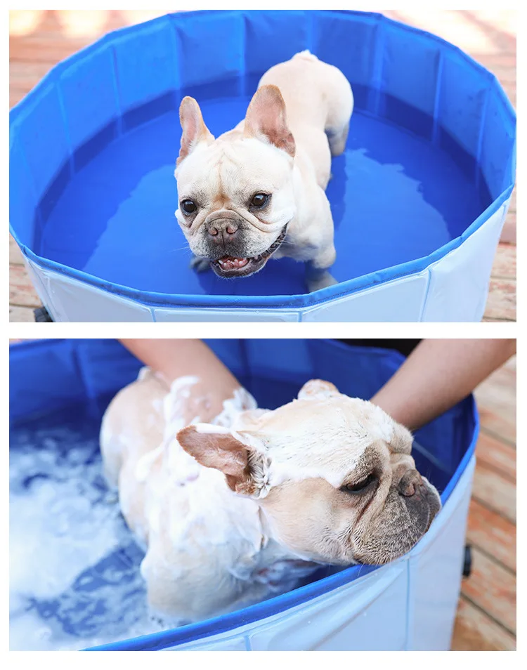 Outdoor Indoor Foldable Dog Pet Bath Pool Collapsible Dog Pet Bathing