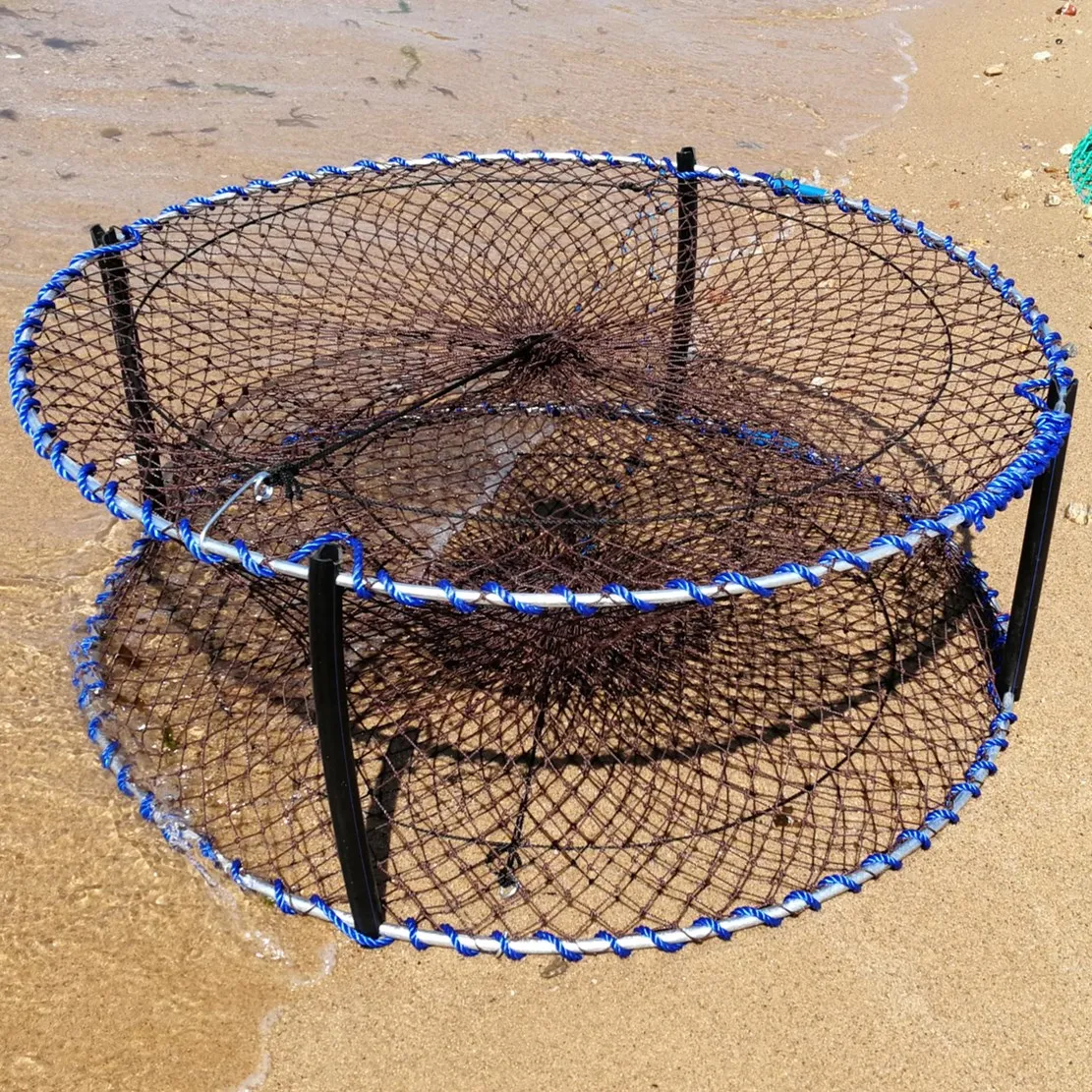 Heavy Duty Crab Pot With 4 Entry 12mm Hot Dipped Steel Professional ...