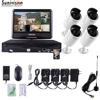 4CH Wireless NVR ONVIF Security 720P IR Outdoor system with 2TB HDD Monitor KIT