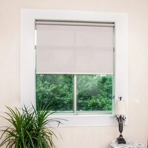 Image of One way vision window fireproof breathable sunscreen roller blinds