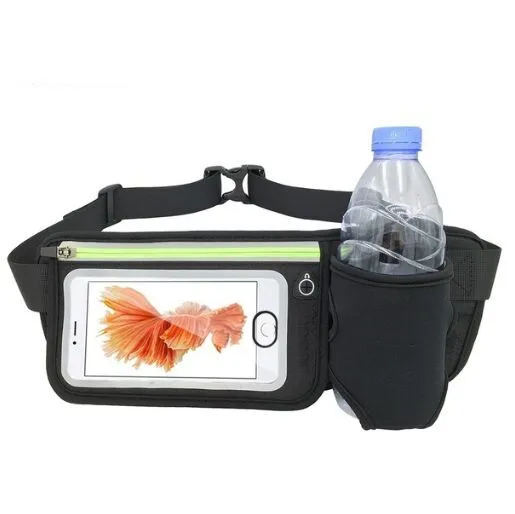 hiking waist pack with water bottle holder