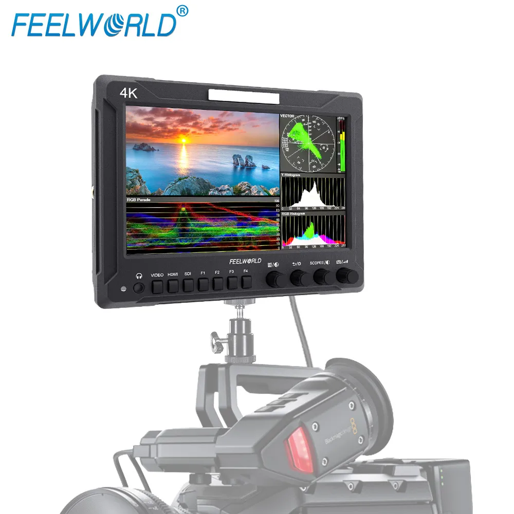 

Feelworld sdi lcd 7" sunlight readable lcd monitor with 4K HDMI Internal Colorbar 1920x1200 Z72