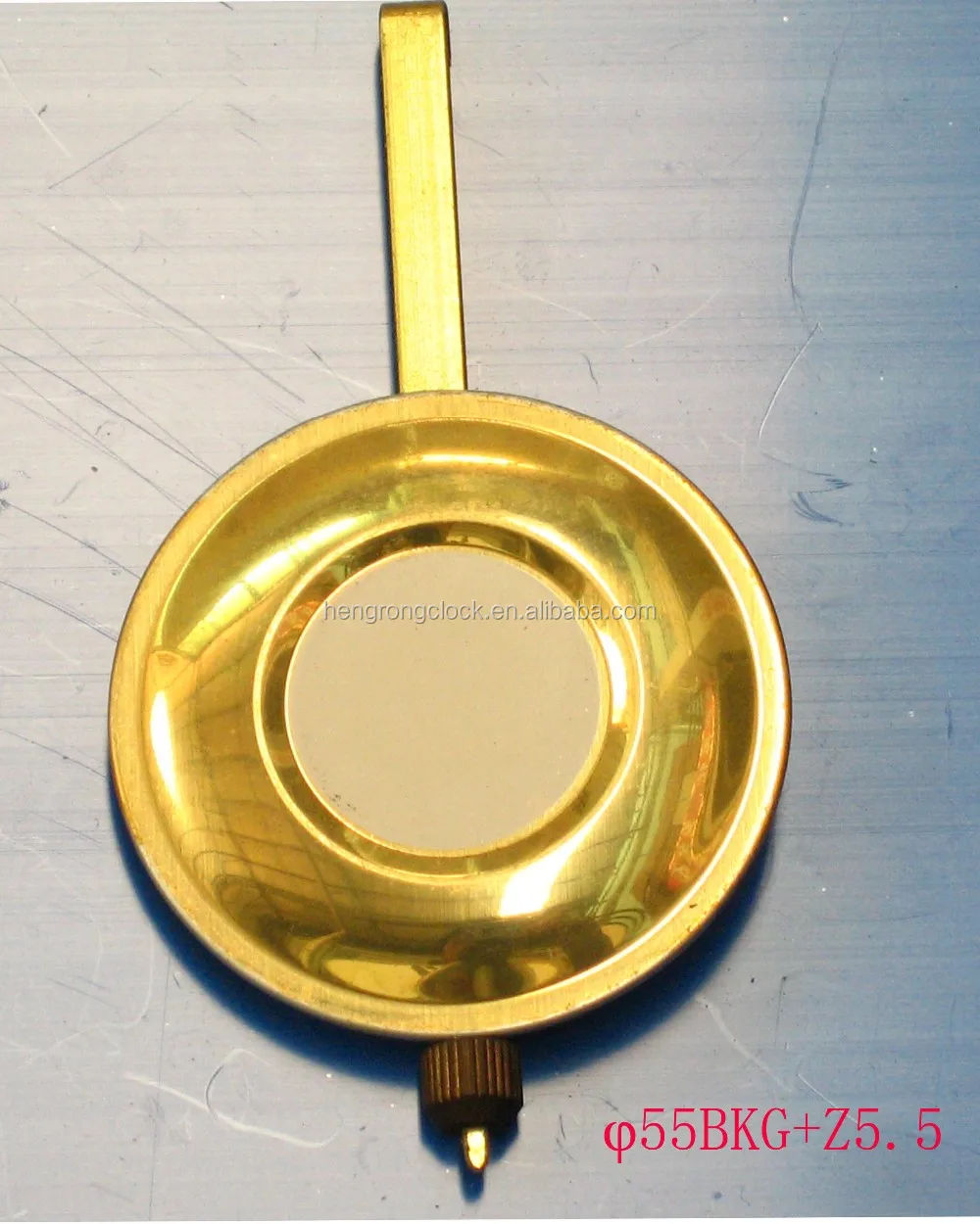 Pendulum Bob Clock Mental Quartz Clock Wall Pendulum Brass Rod Round