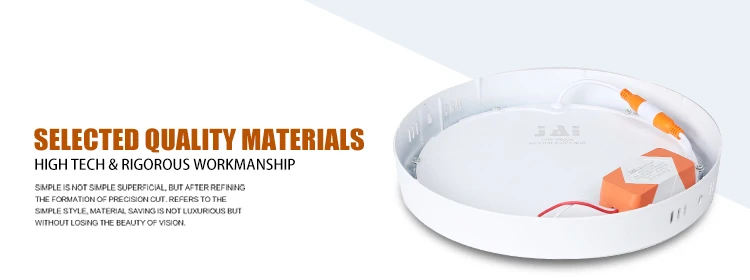 Factory price White indoor round Surface mount recessed 3w 6W 12W 18W 24w led panel light