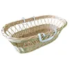 New zealand pine wood baby moses wicker basket cot