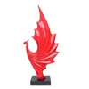Hotel table top decoration furnishing articles red ornament modern resin statue