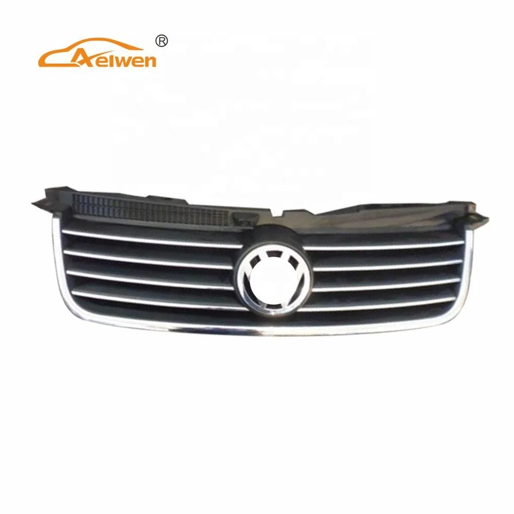 Nuevo VW Passat B8 2015-19 Panel De Rejilla Parachoques Frontal Inferior Radiador Cromo Negro